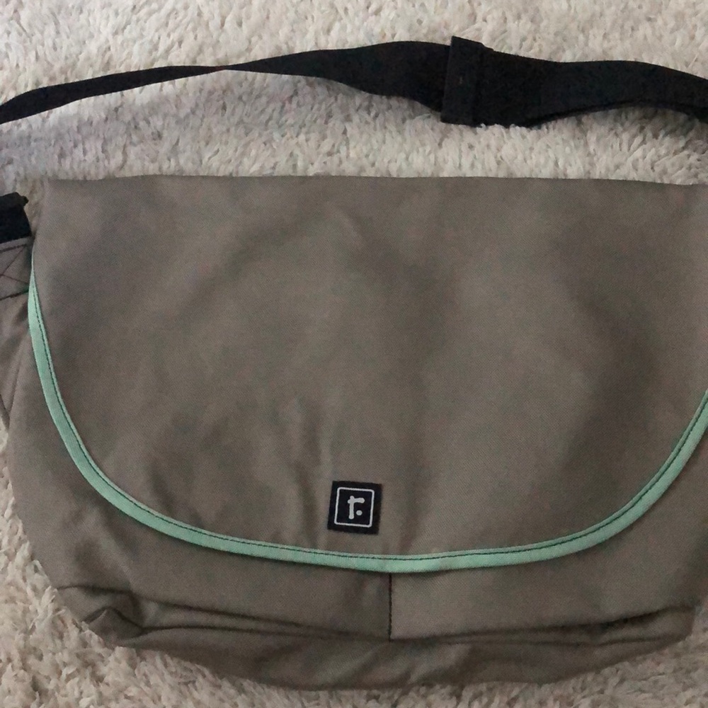 Grey messenger bag